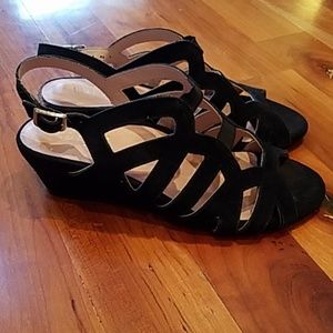 Black Suede Sandals